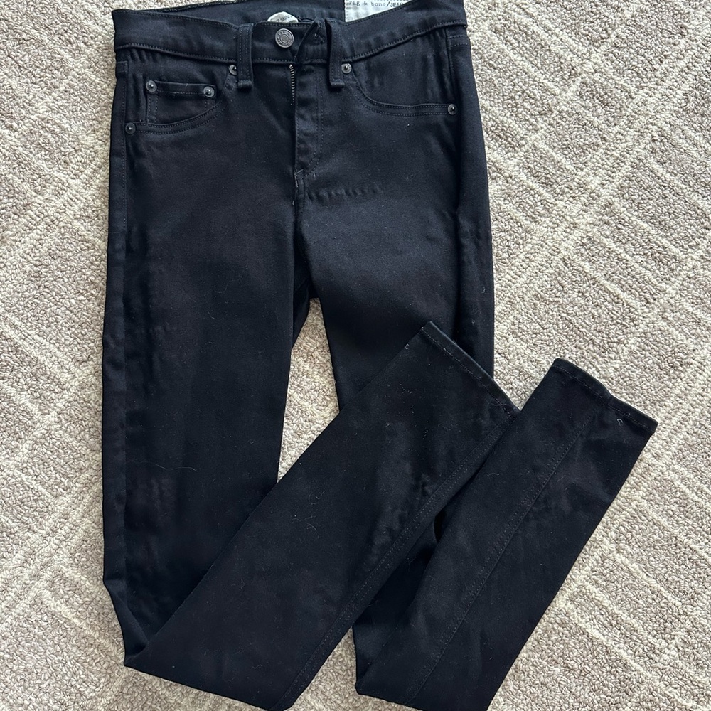 Rag & Bone Jet Black Denim Jeans